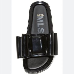 Melissa Women's Jelly Slides | Tie Beachs in Black Size 5 original price $120